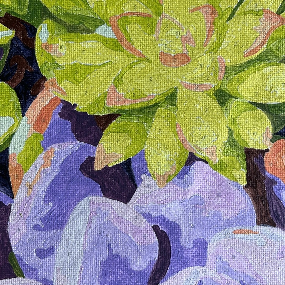 Succulents Painting Wall Decor - Picture 3 of 4
